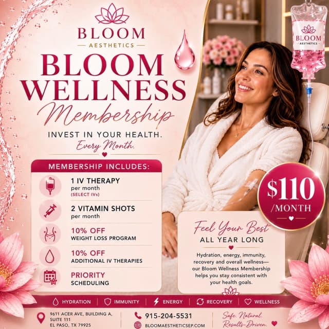 Bloom Wellness at Bloom Aesthetics LLC in El Paso, TX